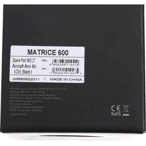 MATRICE 600-PART27-Aircraft Arm Kit CW, Black DJI MATRICE 600-PART27-Aircraft Arm Kit CW, Black -Djinyc Shop 1481035723 IMG 719250